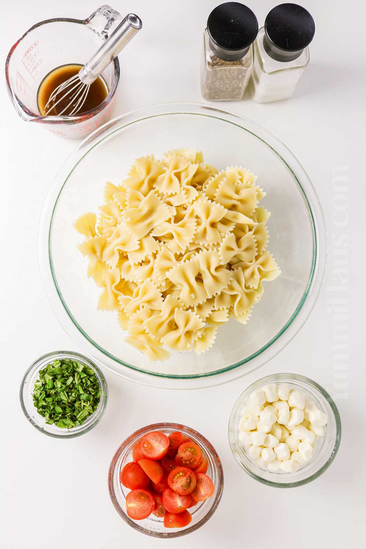 Caprese Salad Pasta Salad ingredients