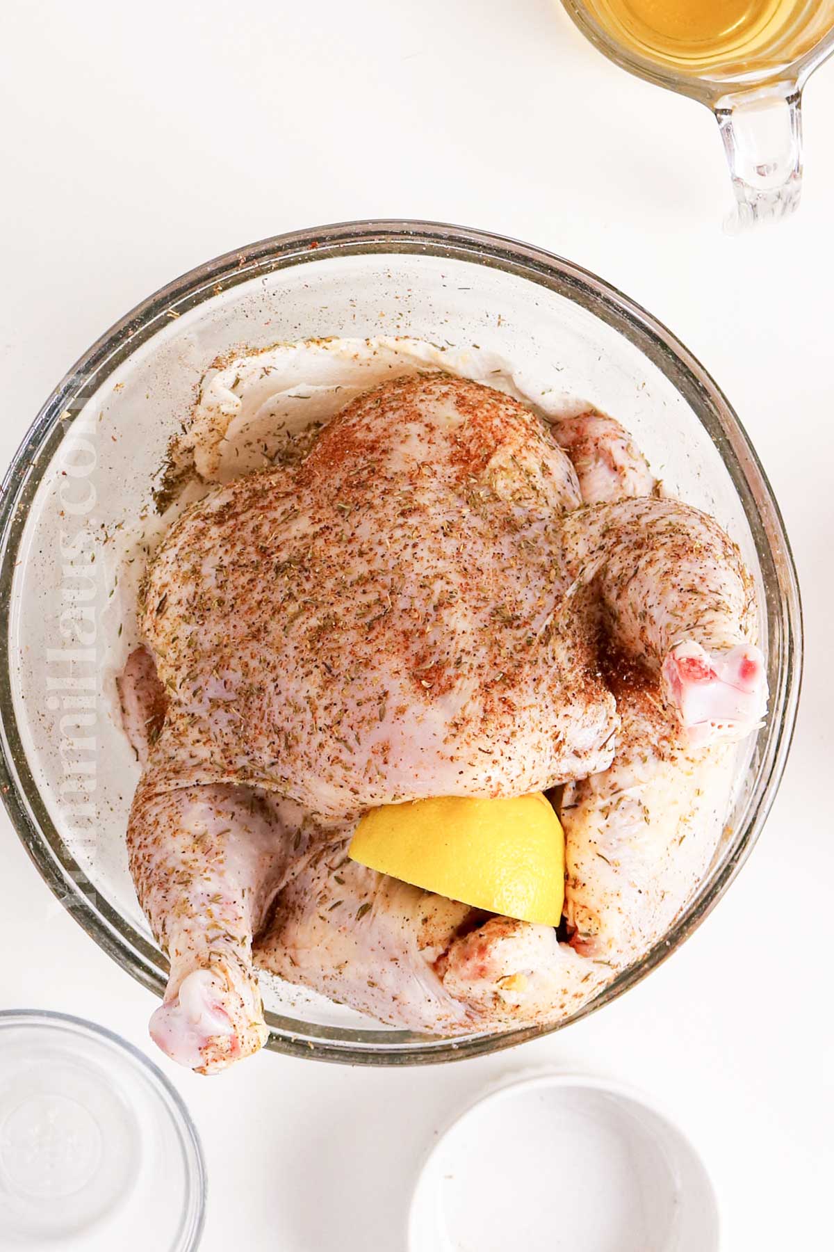 whole chicken seasoned