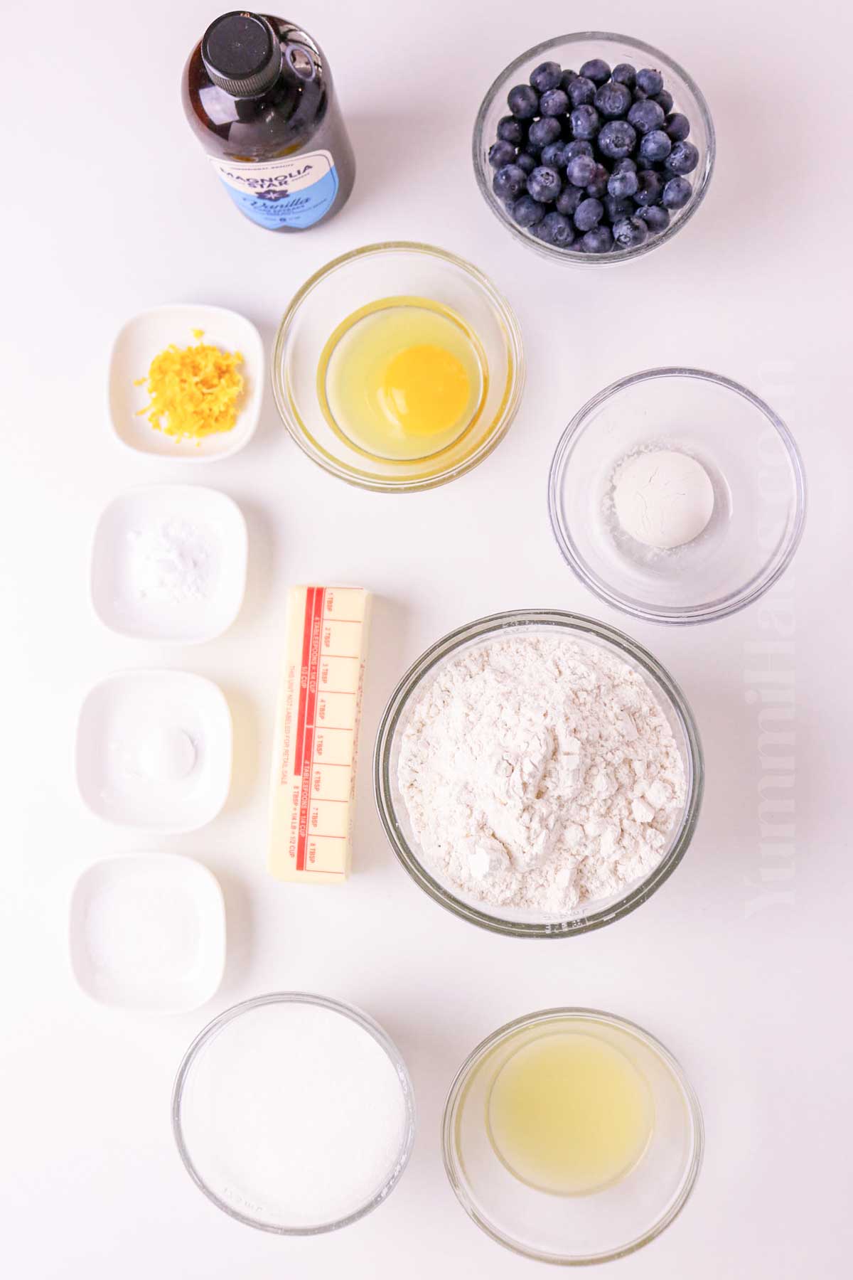 Lemon Blueberry Cookie ingredients