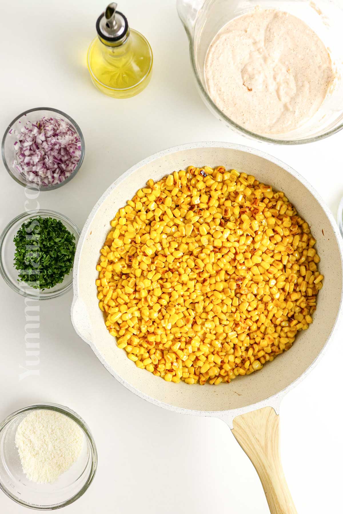 making the corn