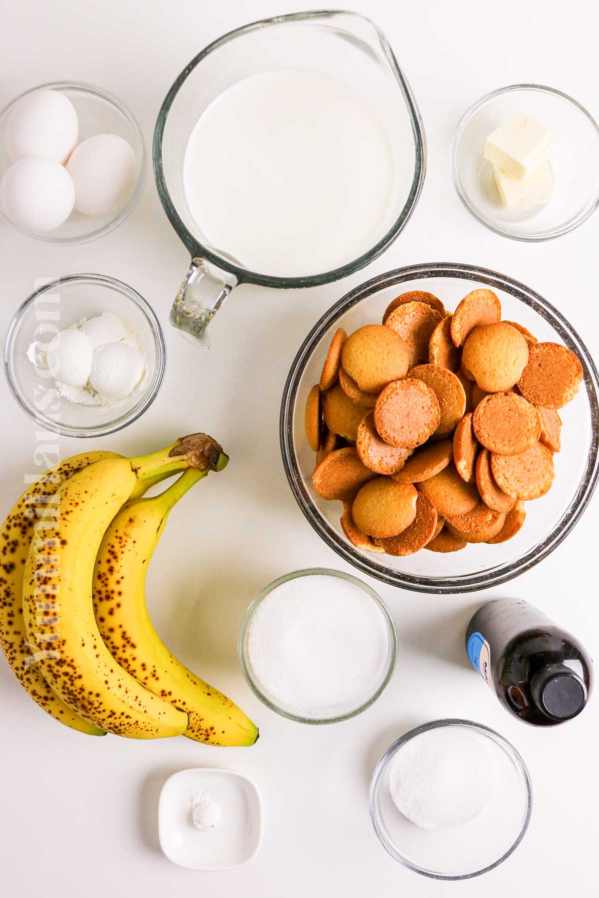 Southern Banana Pudding ingredients