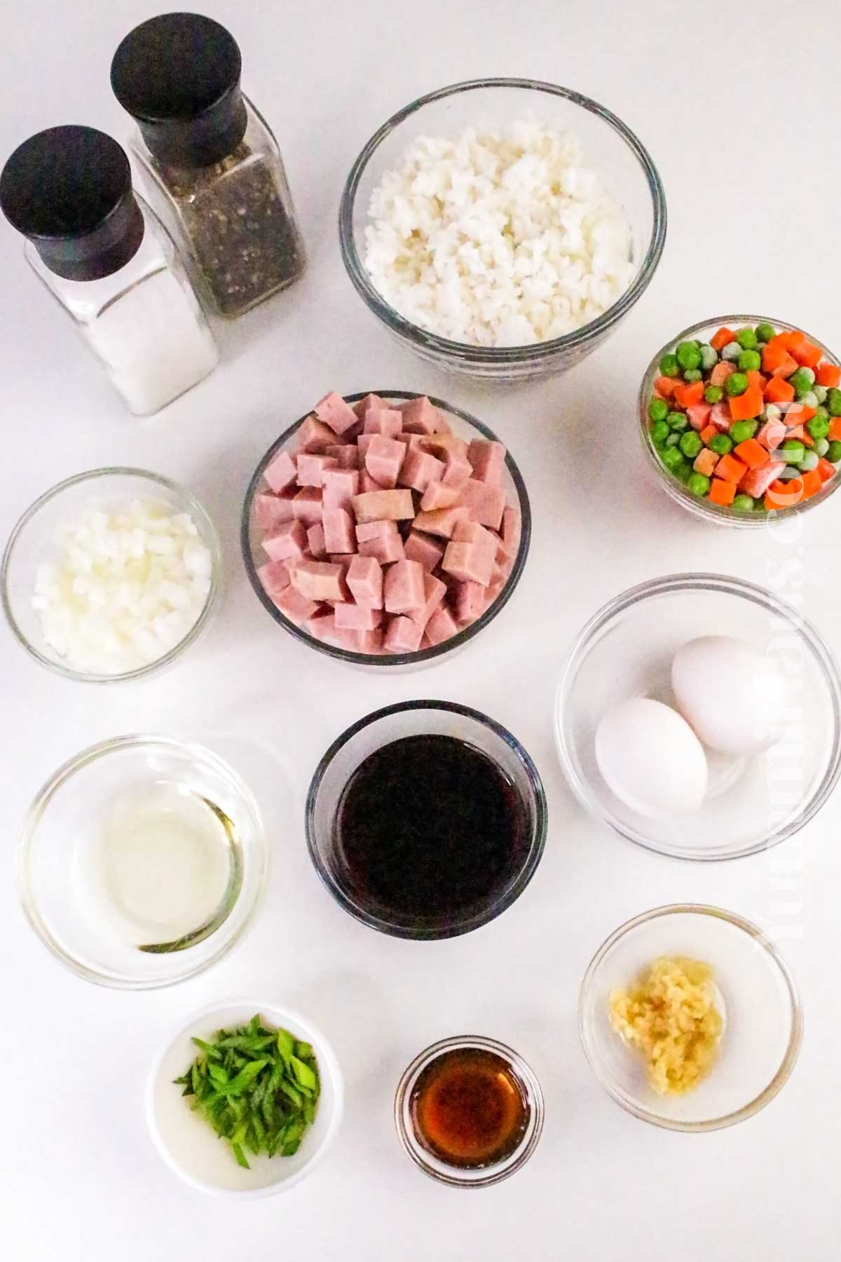 Spam Fried Rice ingredients