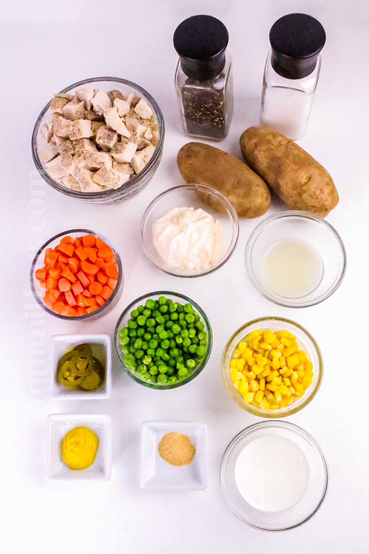 Ensalada de Pollo ingredients