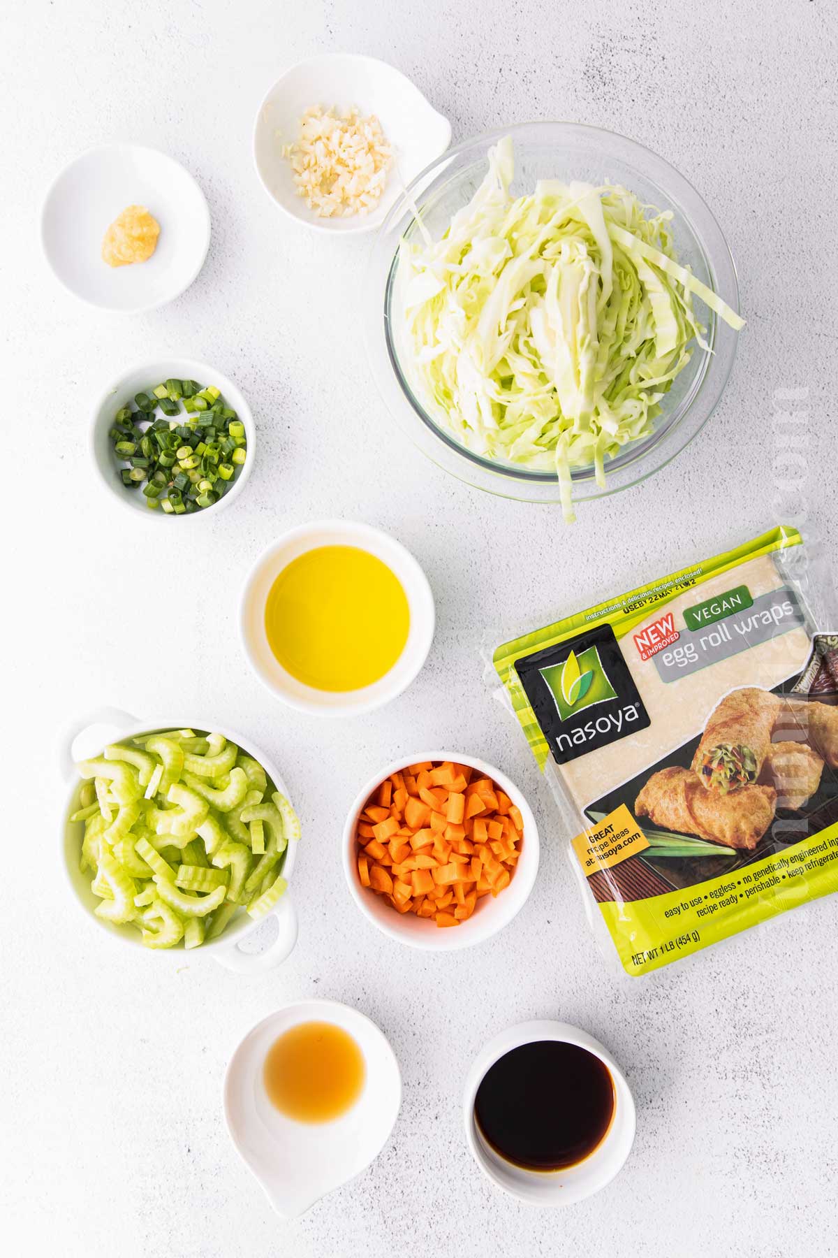 Air Fryer Egg Roll ingredients