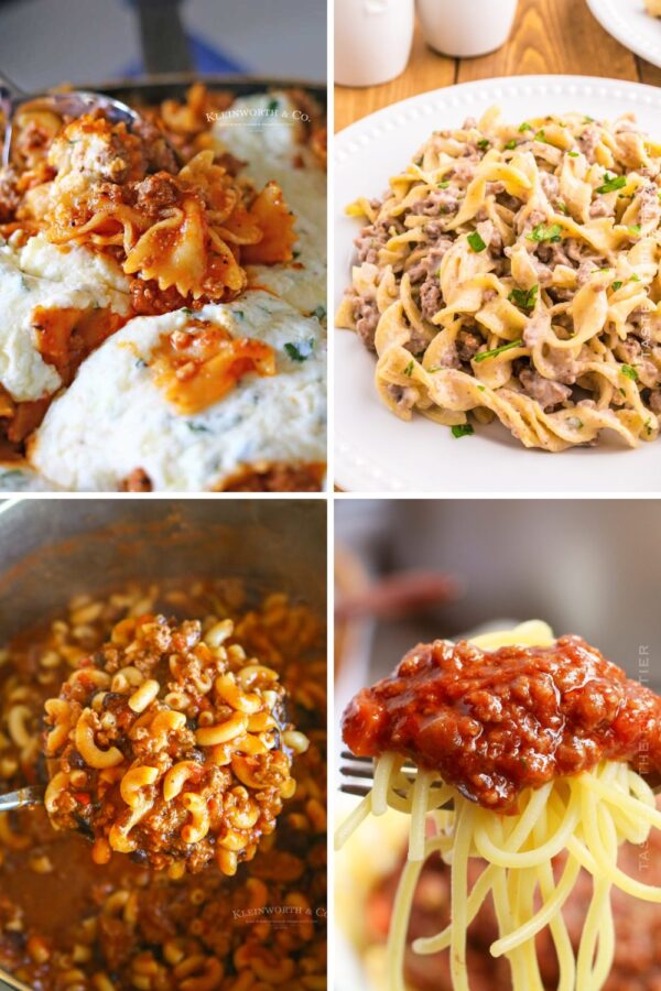 12 Ground Beef With Noodles or Pasta Dinner Recipes