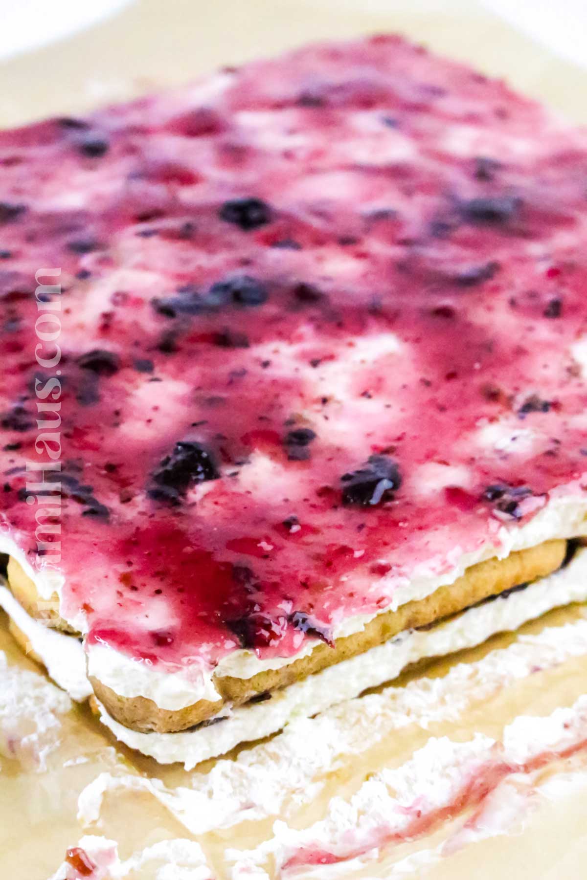 layered no bake dessert