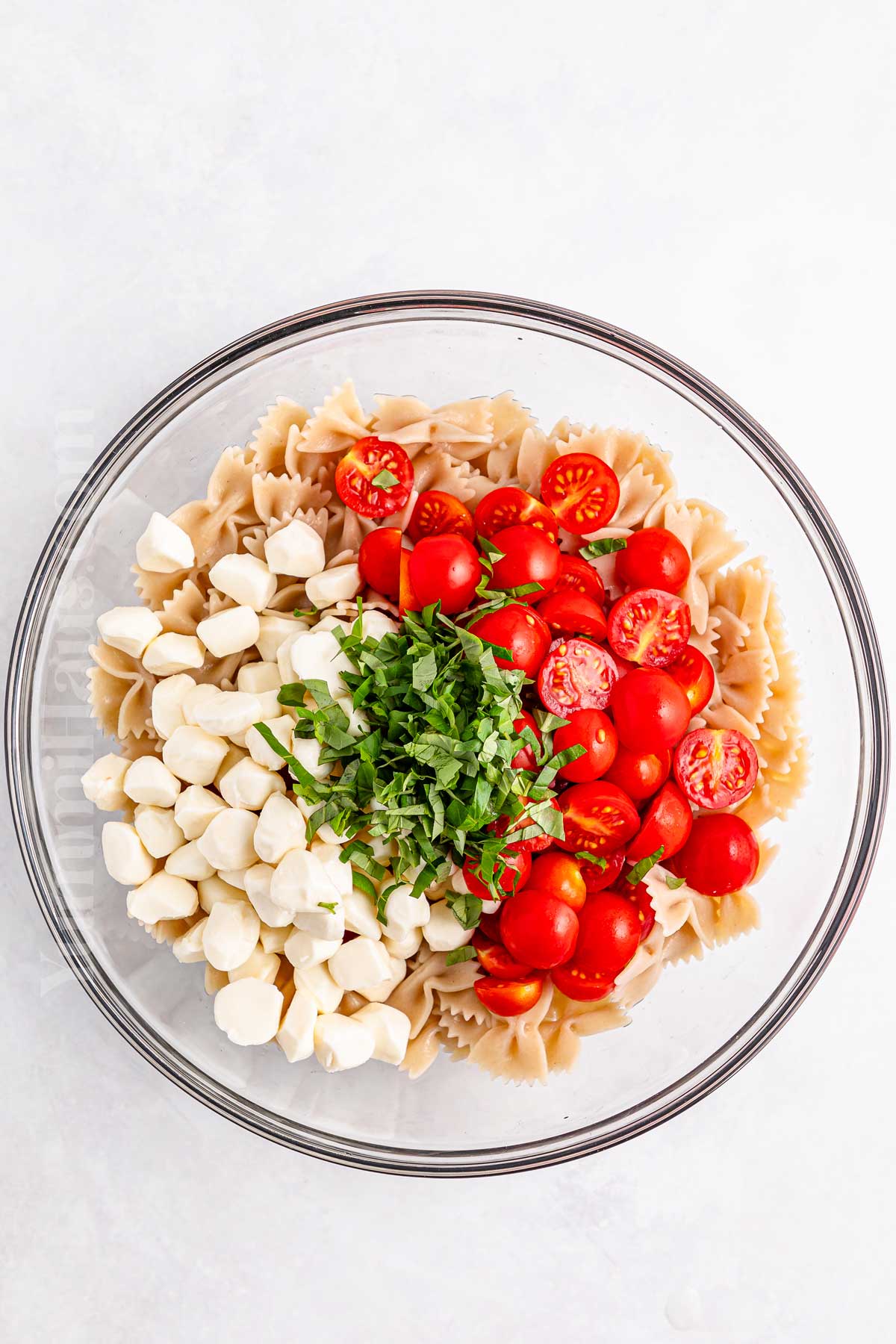making pasta salad