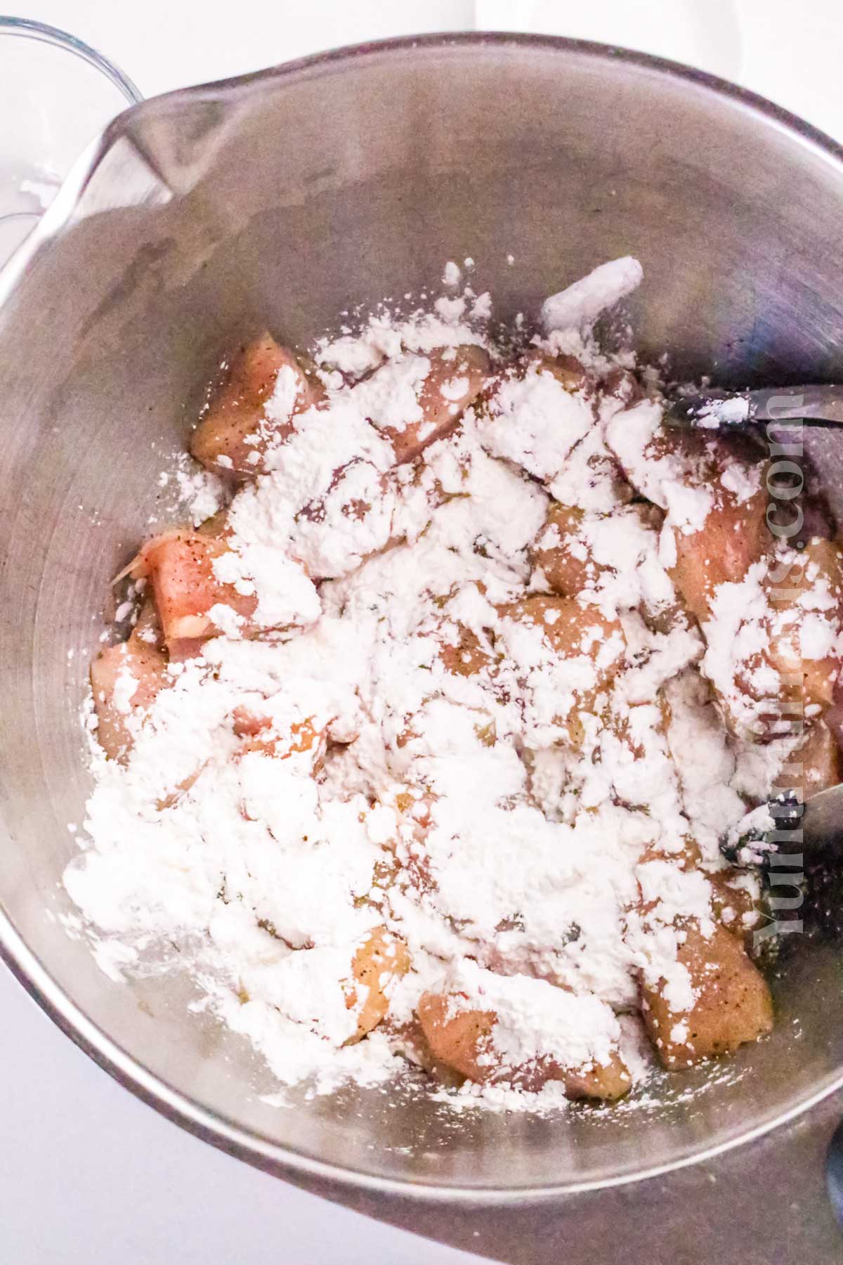 making the chicken