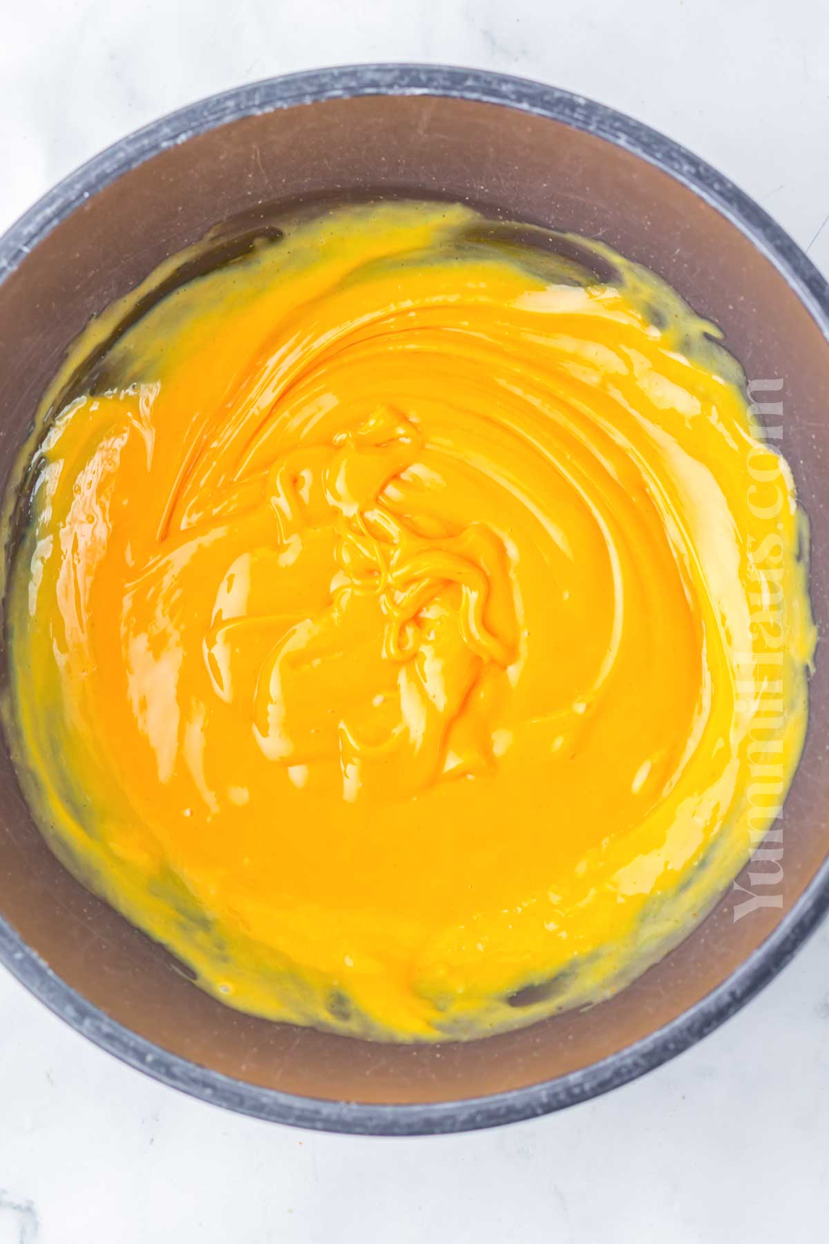 mixing the filling