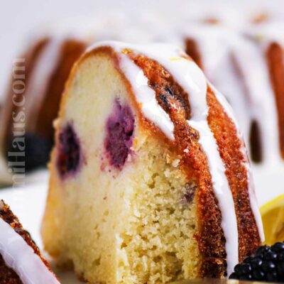 Lemon Blackberry Bundt Cake