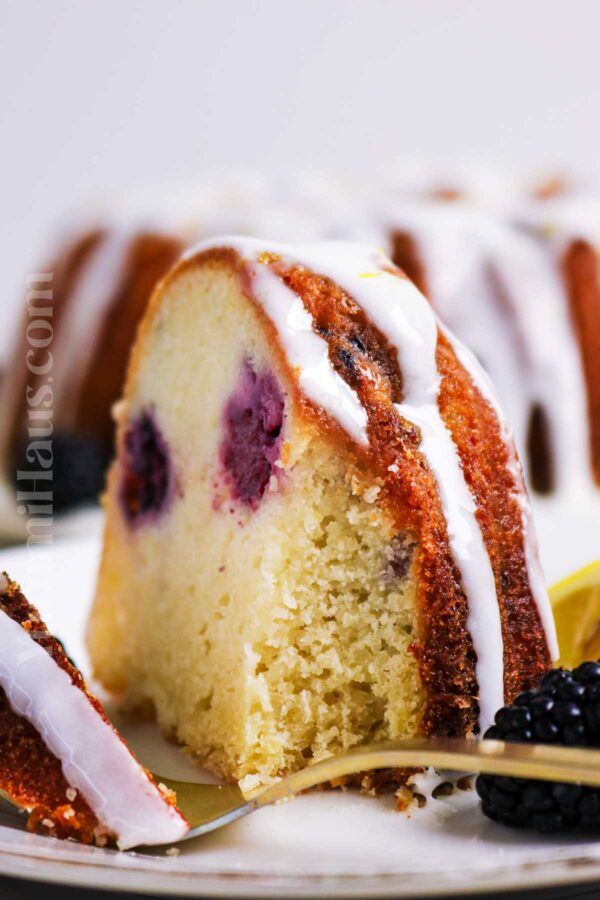 Lemon Blackberry Bundt Cake