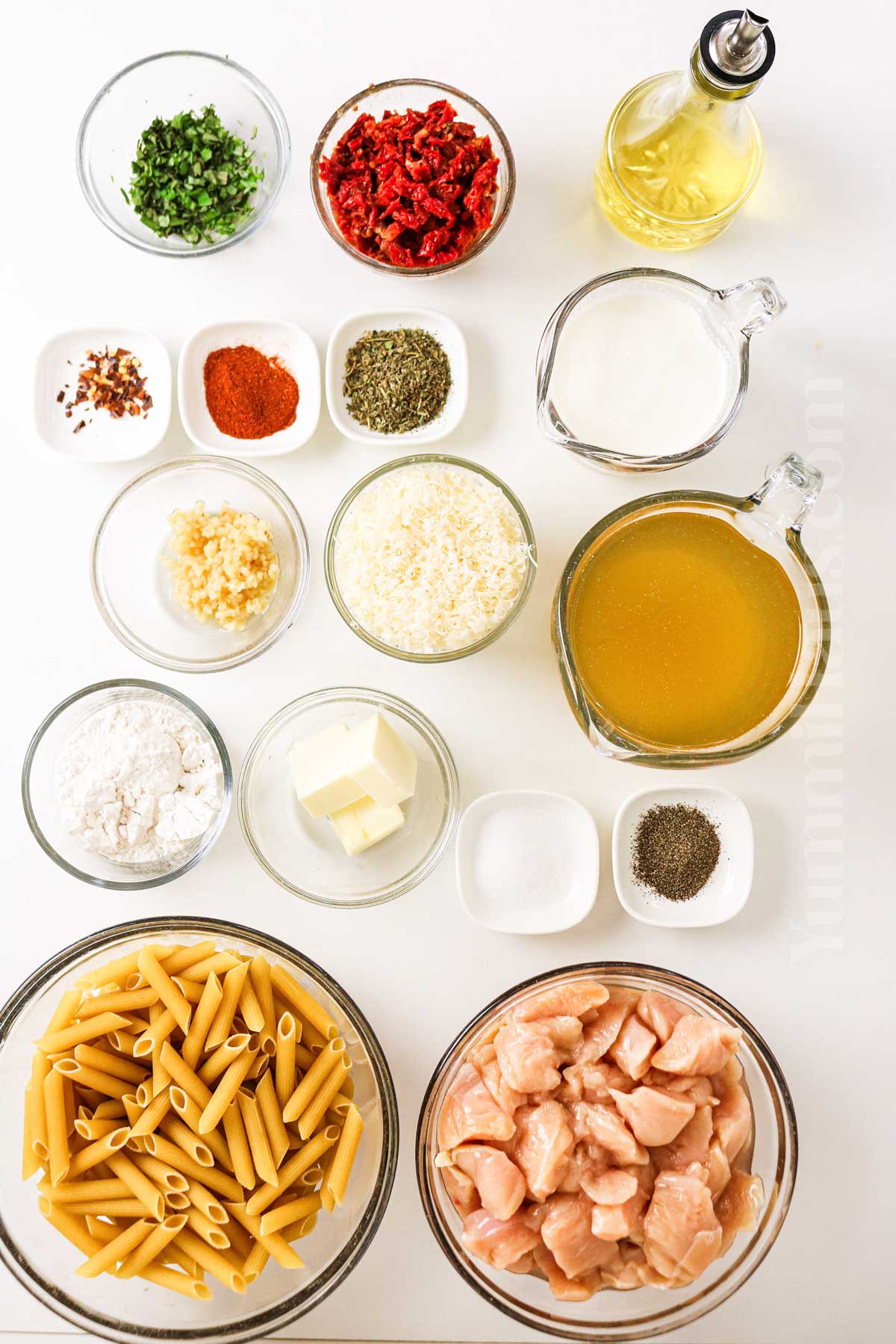 Marry Me Chicken Pasta ingredients