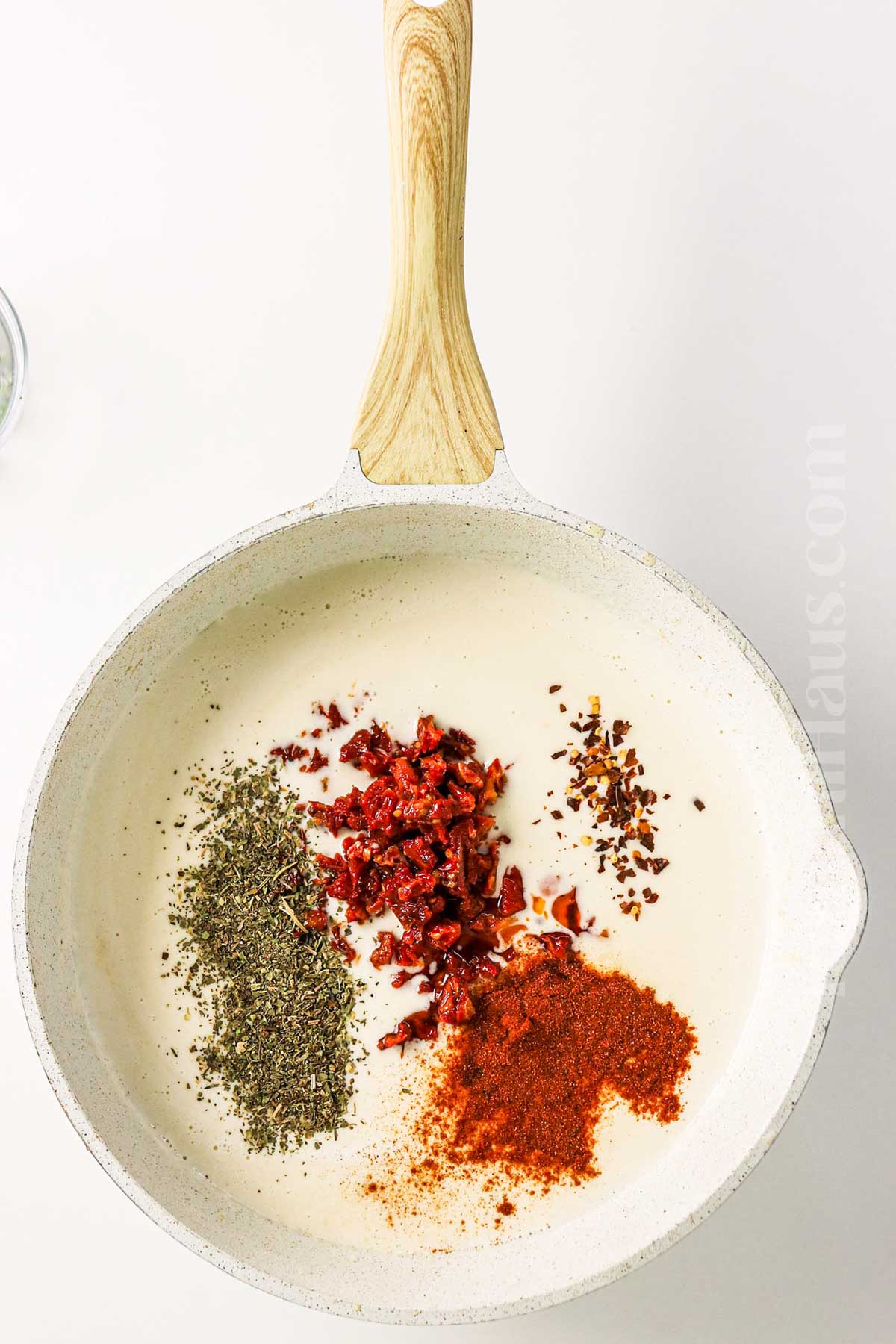 making the sauce