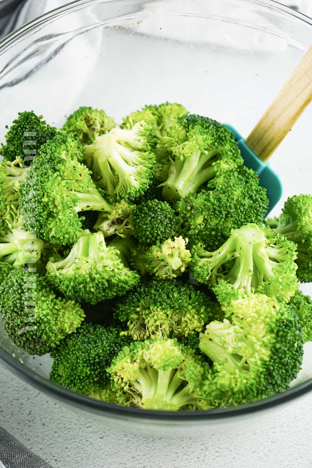 seasoning the veggies