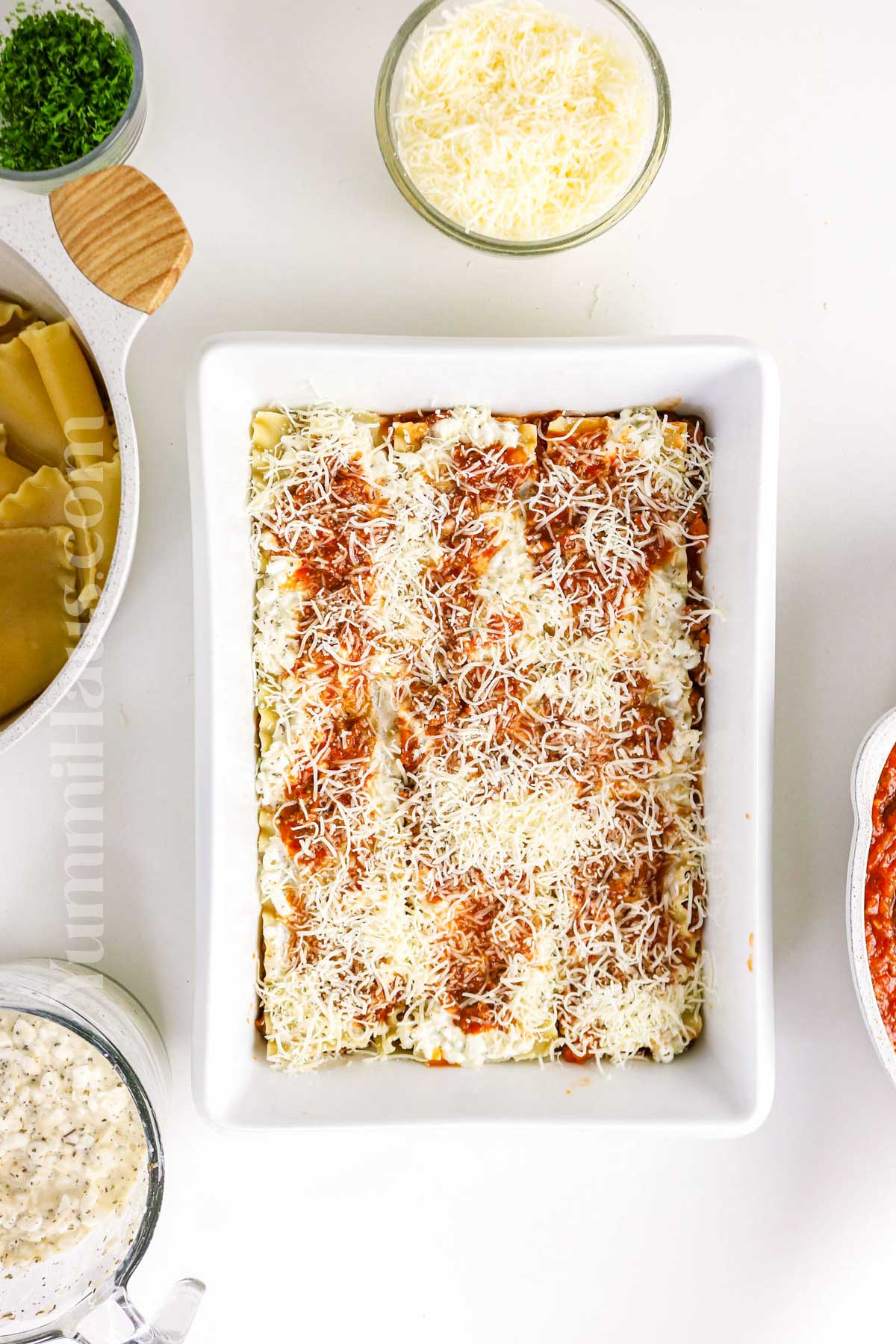 layers of lasagna