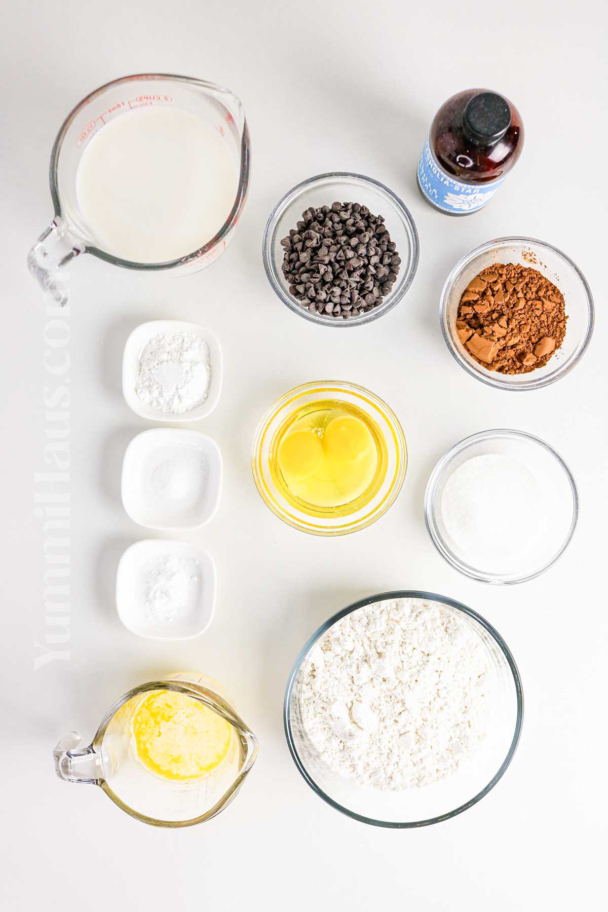 Chocolate Waffle ingredients