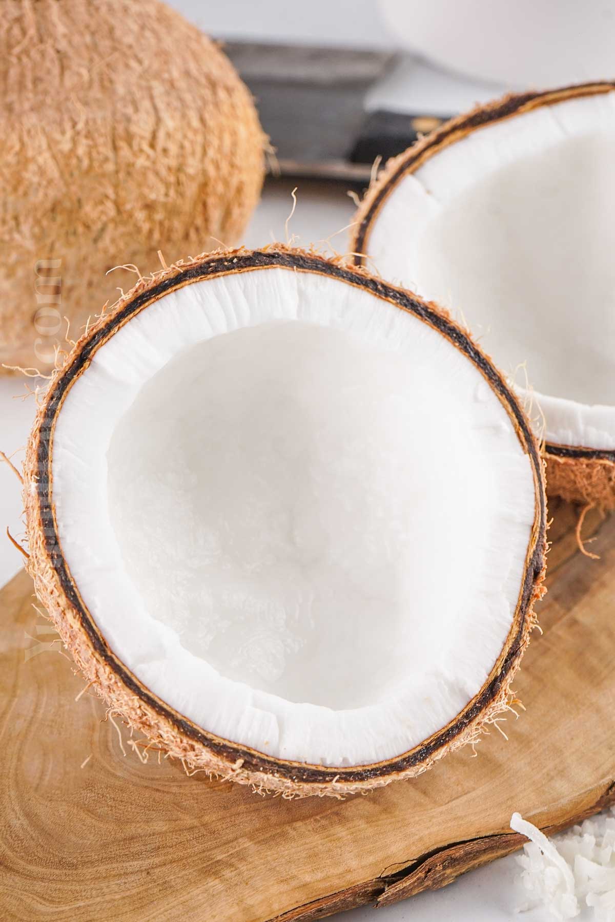 crack a fresh coconut