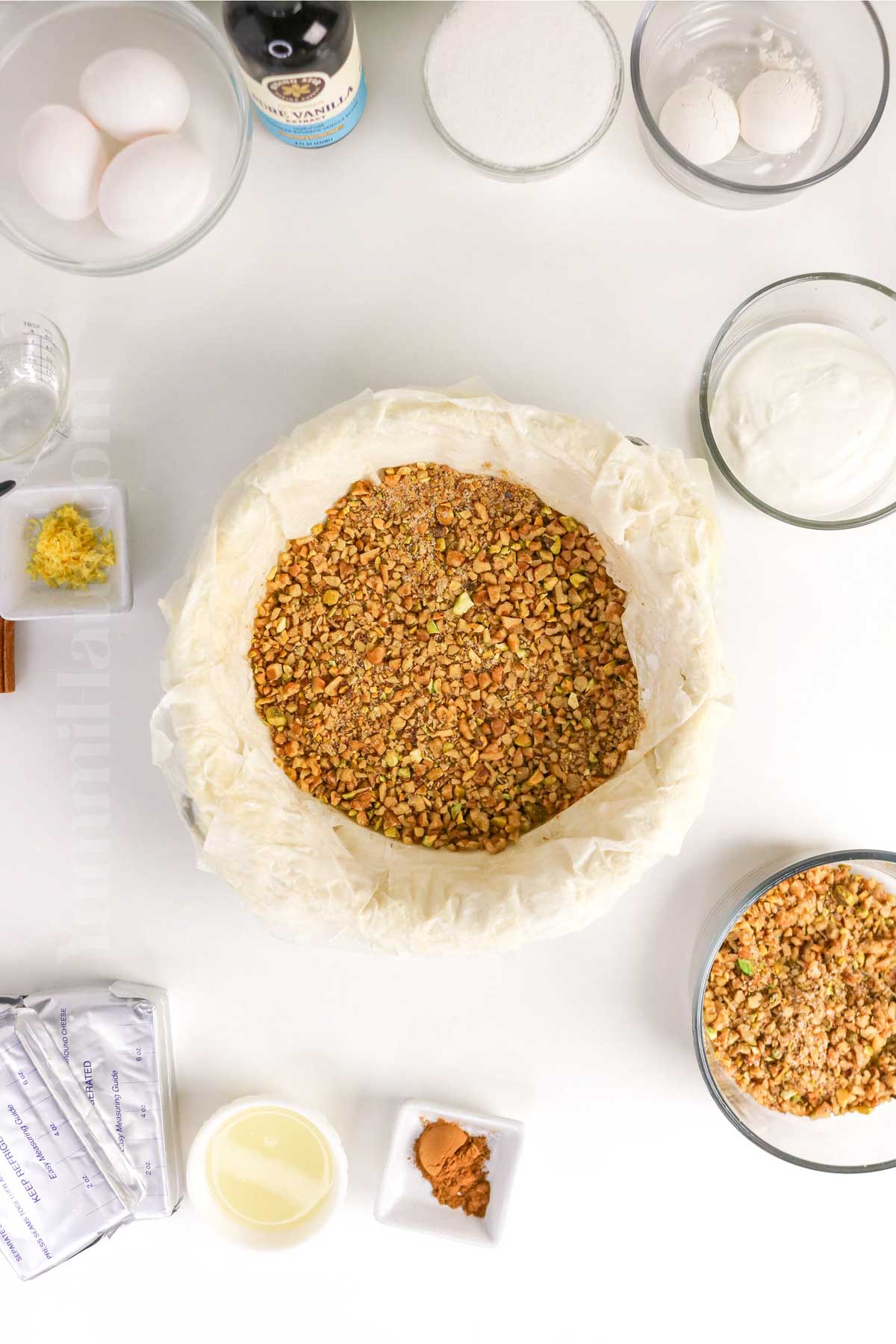 how to make Baklava Cheesecake