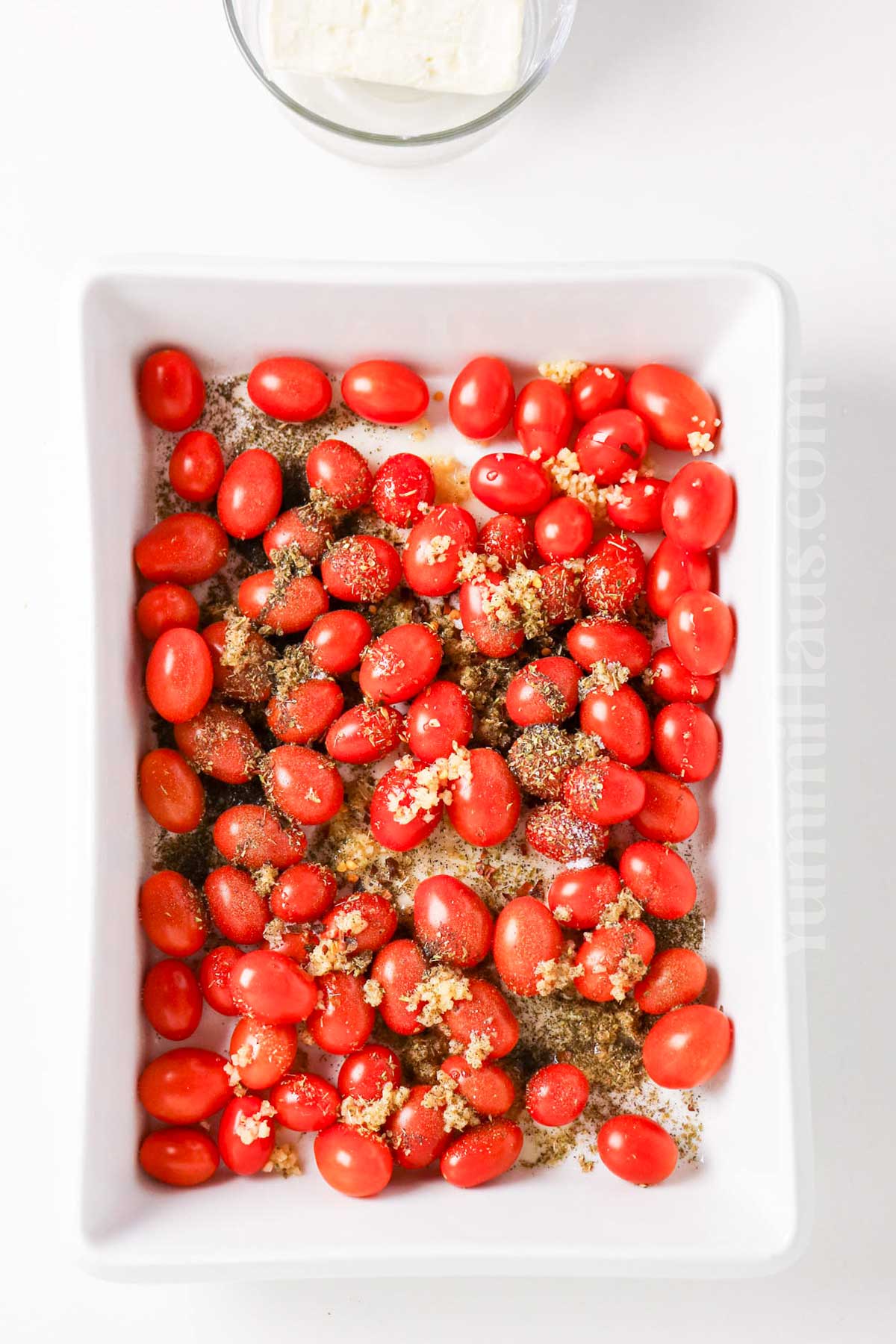 making the baked tomatoes