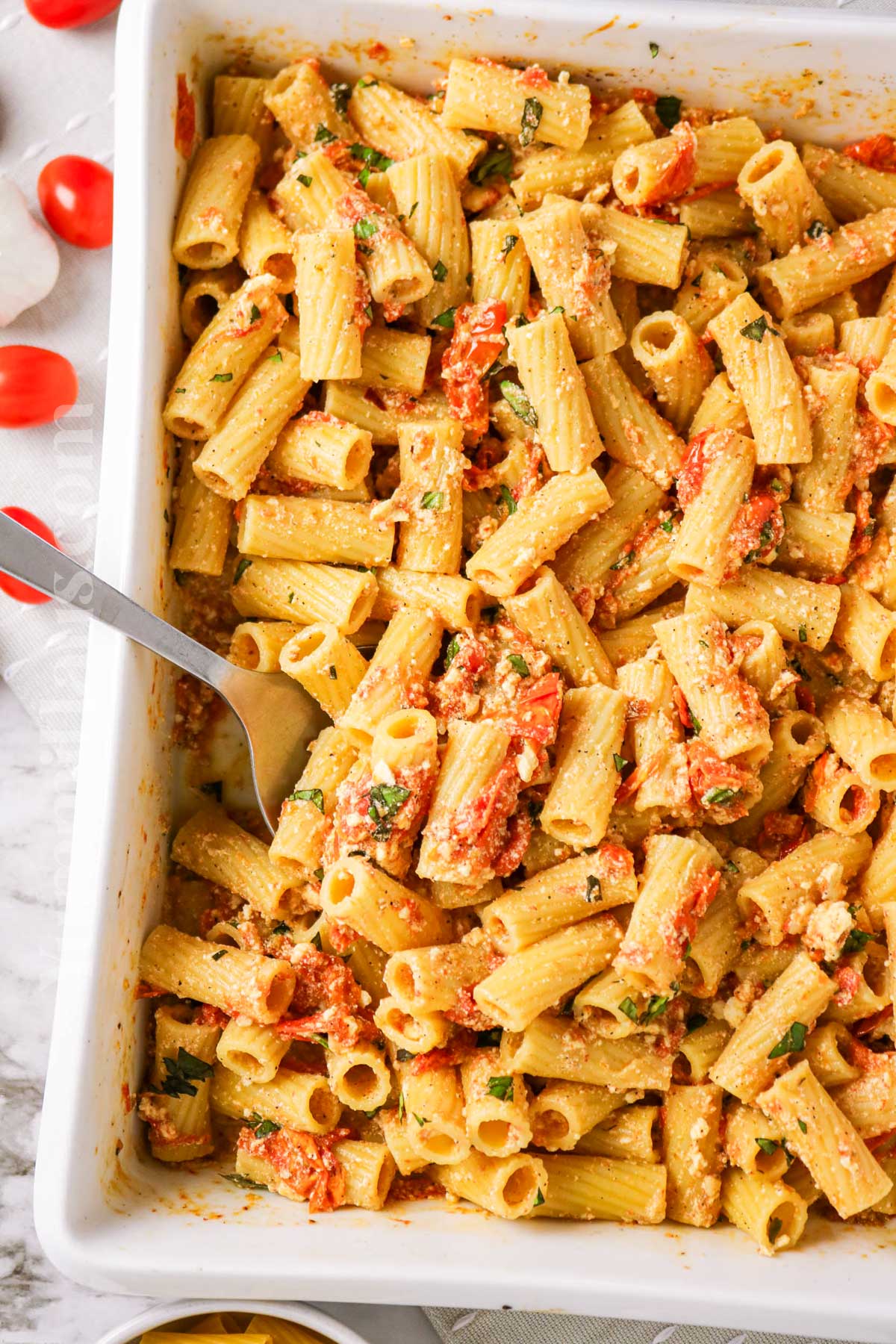 Feta Tomato Pasta recipe