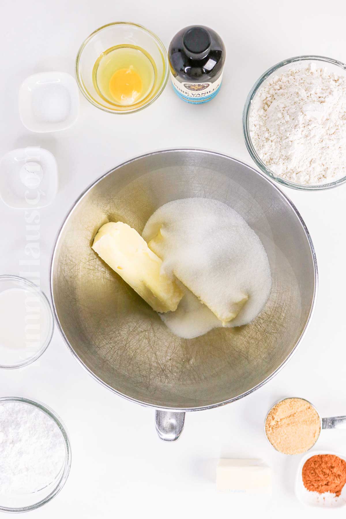 Cinnamon Roll Cookie ingredients
