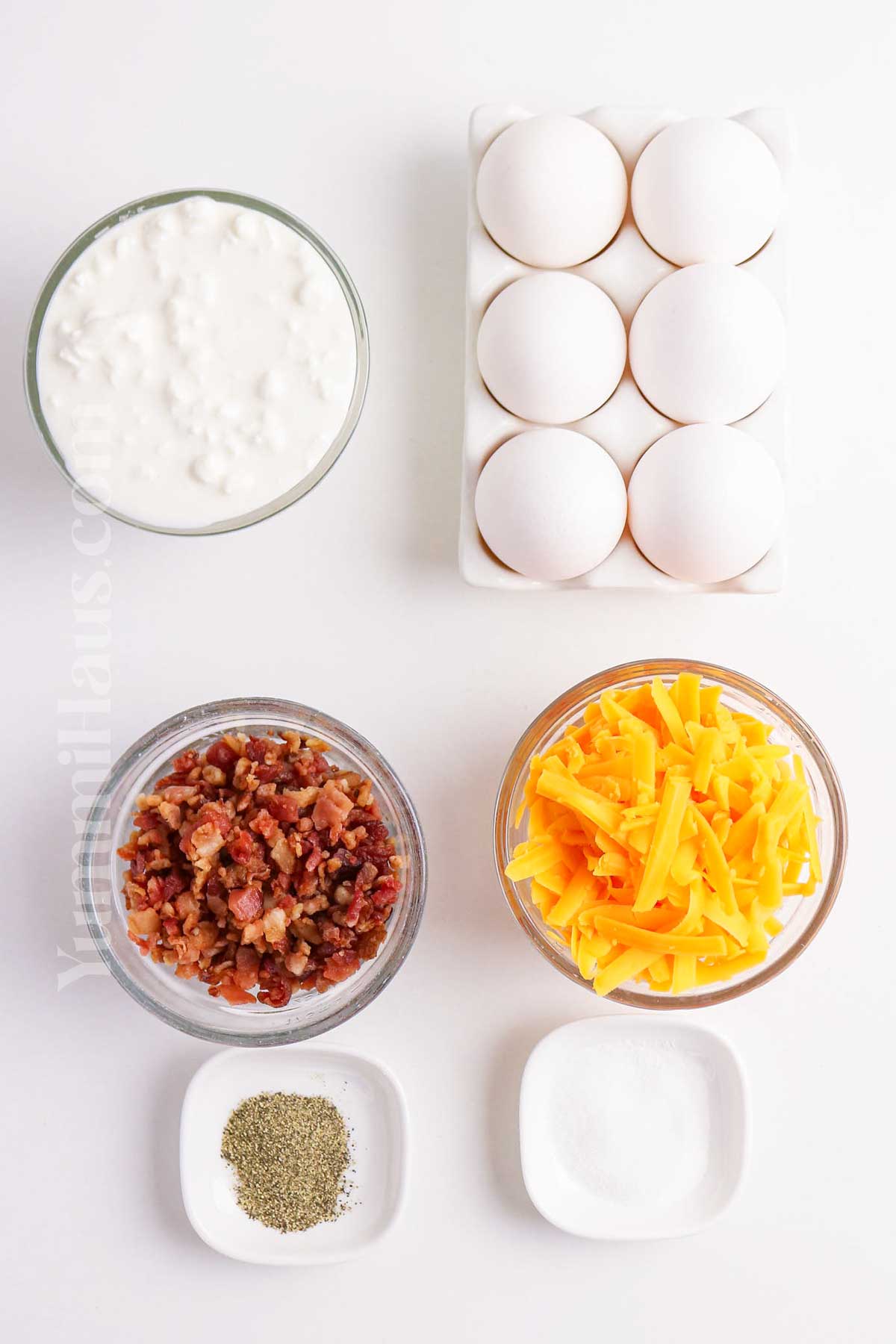 Egg Bites with Cottage Cheese ingredients