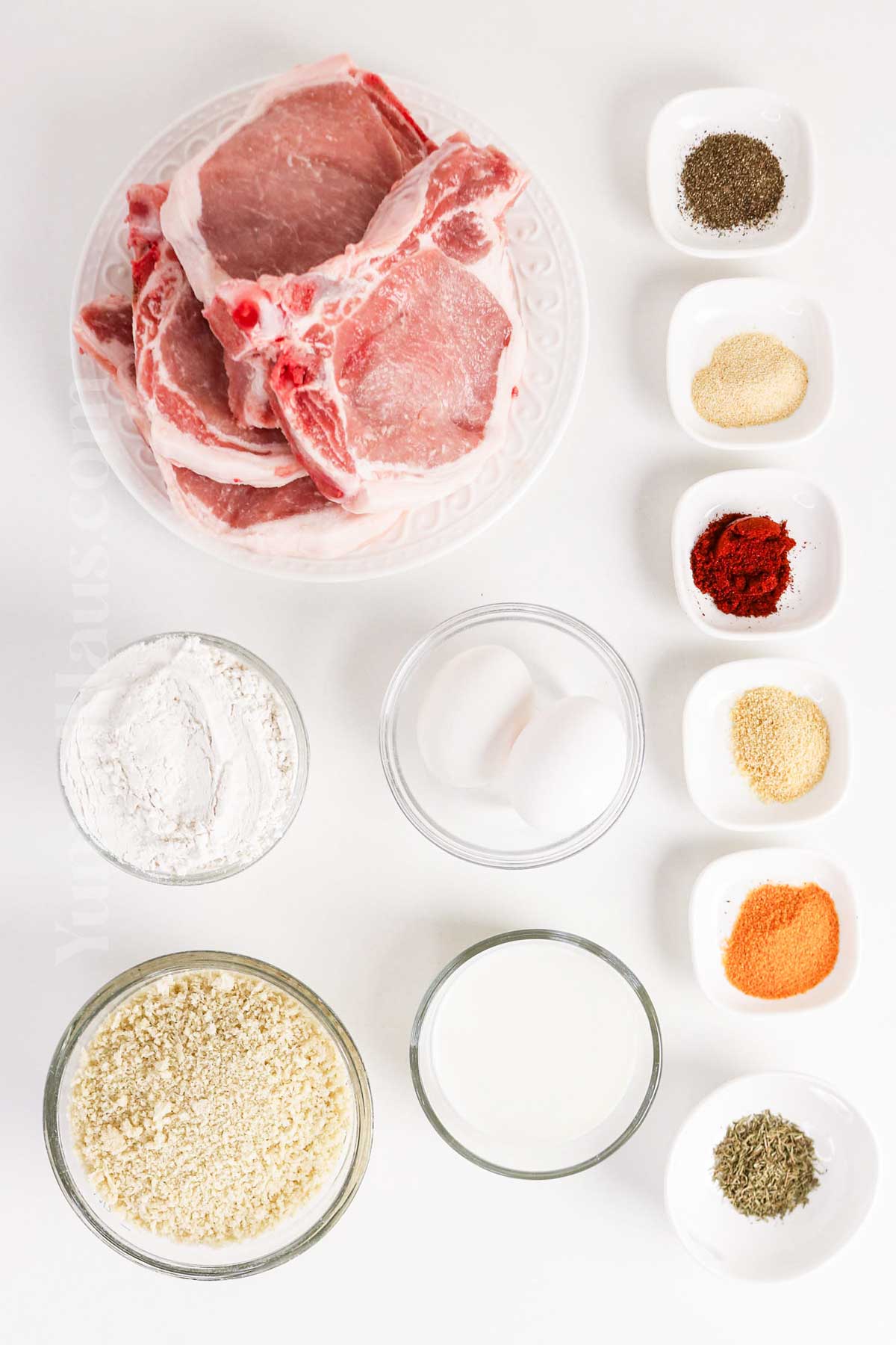 Air Fryer Fried Pork Chop ingredients