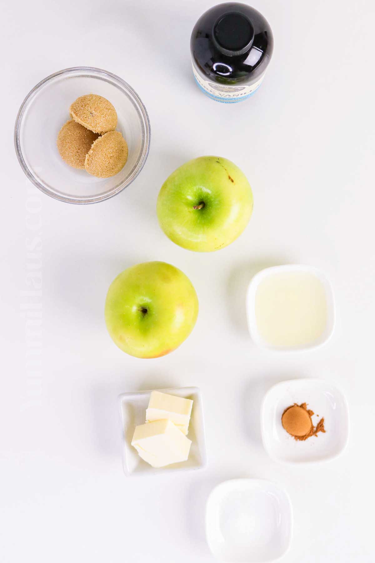 Apples Caramelized ingredients