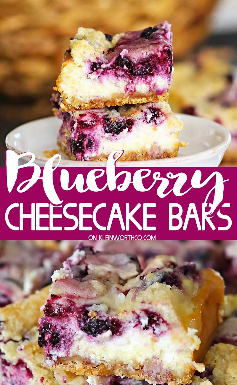 Blueberry Cheesecake Bars