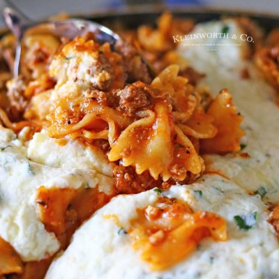 Skillet Lasagna 30 minute meal