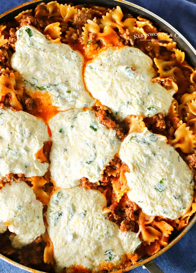 one pot lasagna - Skillet Lasagna