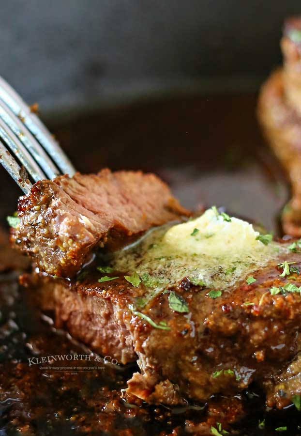 Garlic Butter Filet Mignon recipe