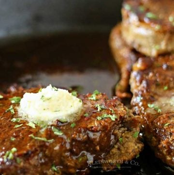 Valentine Dinner - Garlic Butter Filet Mignon