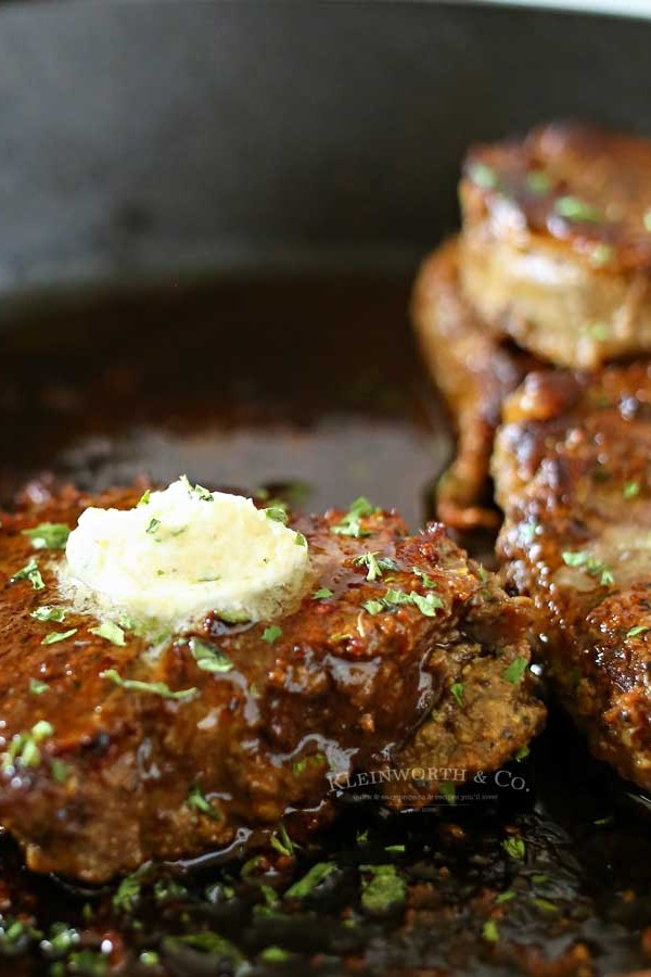 Valentine Dinner - Garlic Butter Filet Mignon