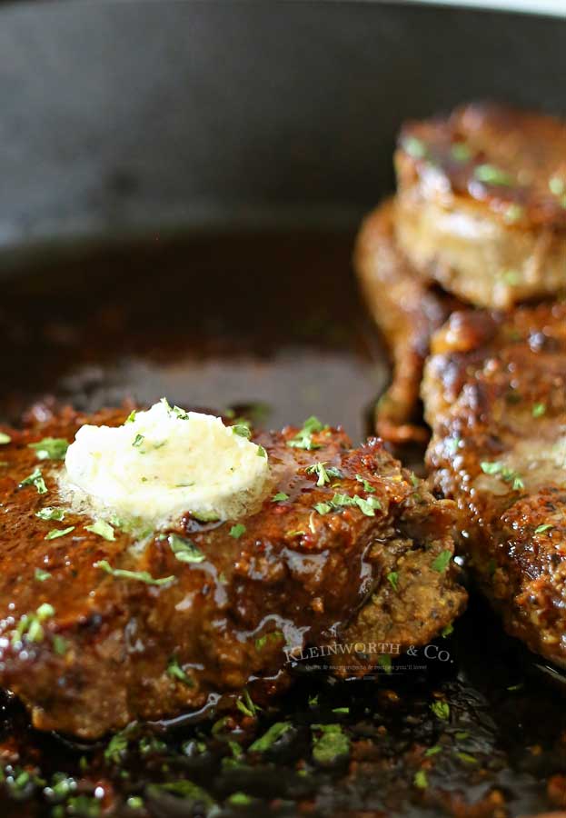 Valentine Dinner - Garlic Butter Filet Mignon