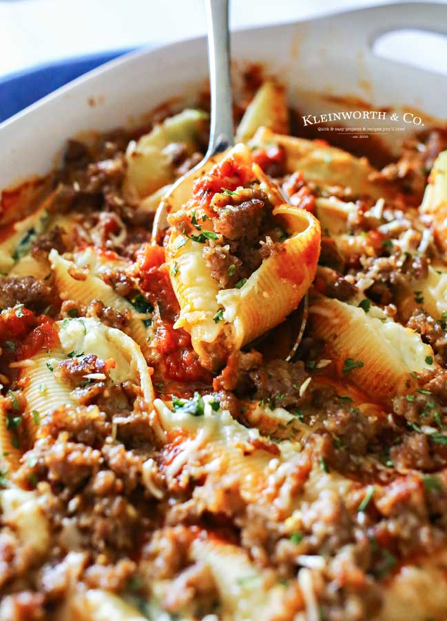 stuffed shells with meat - Stuffed Shells